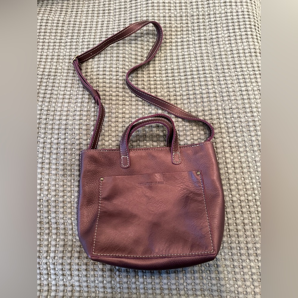 Portland Leather co Mini crossbody zipper